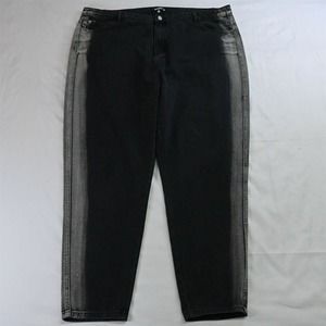 NEW Missguided Plus‎ 20 Black Plus Mom Jean Stretch Denim Jeans